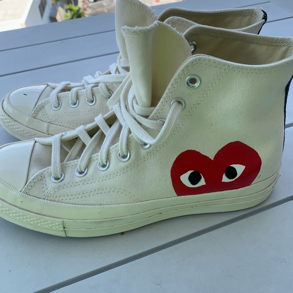 “Comme des garçons Play” sneakers aka cdg converse - Picture 7 of 11